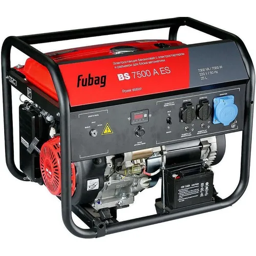 Бензиновый генератор FUBAG BS 7500 A ES, 220 В, 7.3кВт, с АКБ [641031]