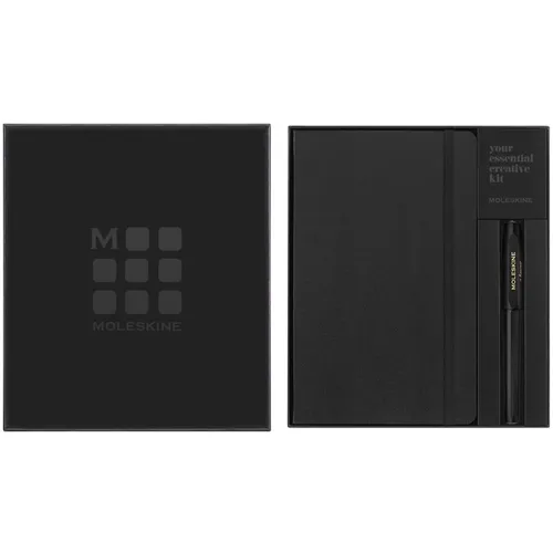Набор Moleskine блокнот/ручка блокн.:Classic Large линейка черный