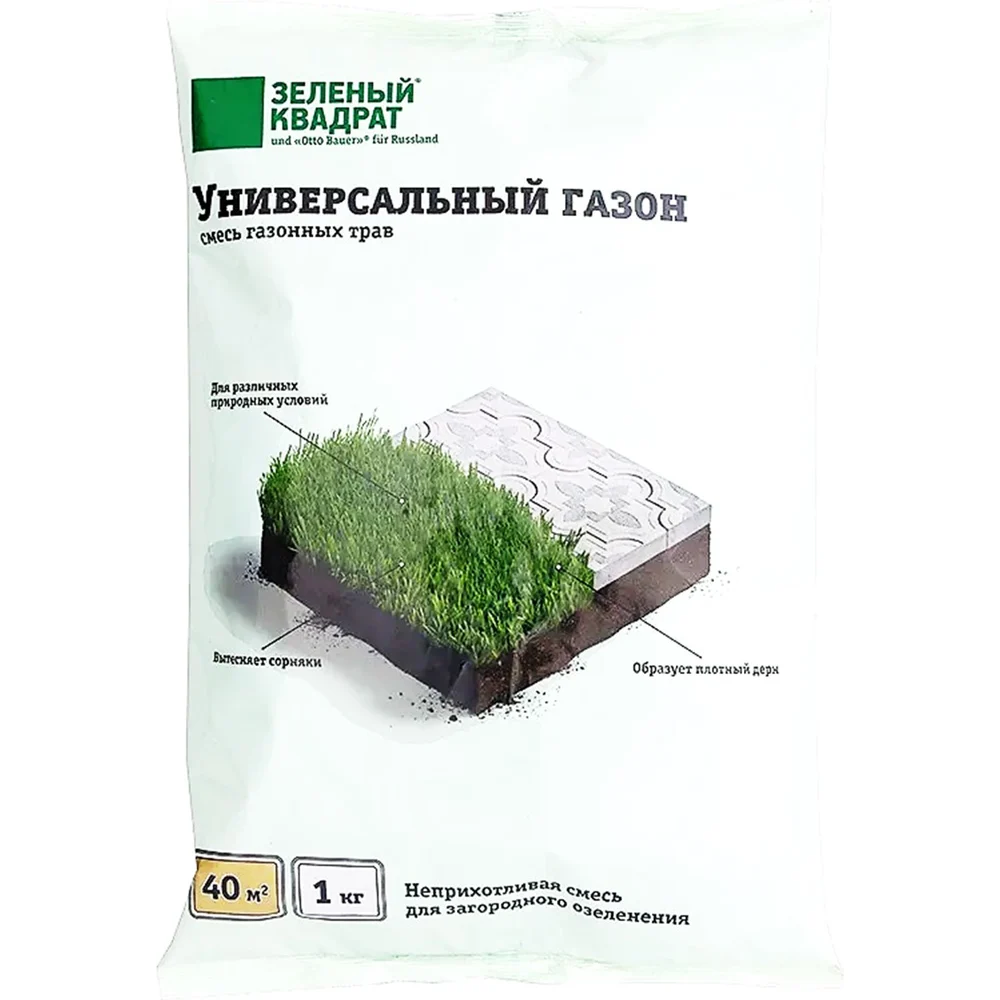 Семена газона Зеленый квадрат Универсальный 4607160331157
