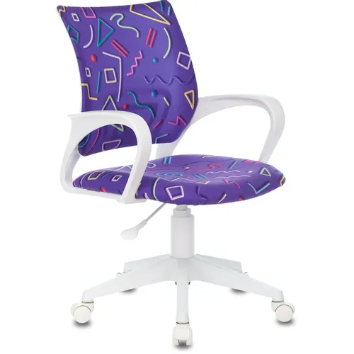 Кресло детское Бюрократ BUROKIDS 1 W, ткань, до 120кг, фиолетовый