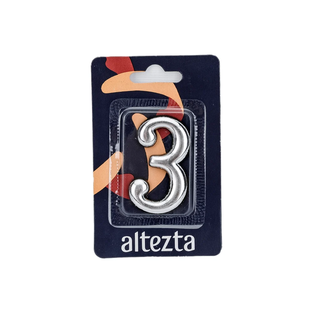 Дверная цифра Левша 3 ALTEZTA У4-9093.Х