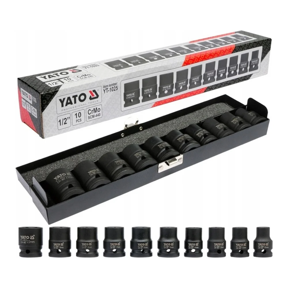 Набор торцевых головок YATO YT-1025