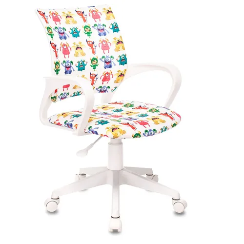 Кресло детское Бюрократ BUROKIDS 1 W, ткань, до 120кг, мультиколор