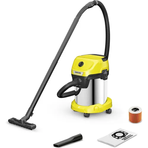 Строительный пылесос Karcher WD 3 S V-17/4/20, желтый [1.628-135.0]