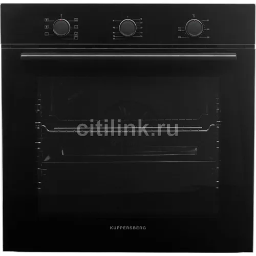 Духовой шкаф электрический KUPPERSBERG HO 603 B, 80л, дверца с 2 стеклами, черный