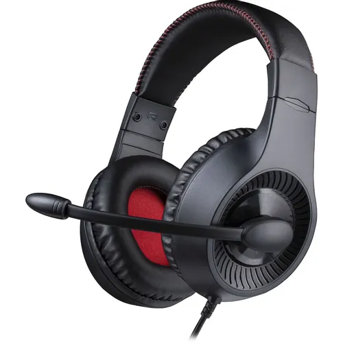 Гарнитура игровая Redragon Pelias, для компьютера и игровых консолей, накладные, проводные, черный / красный [71187]