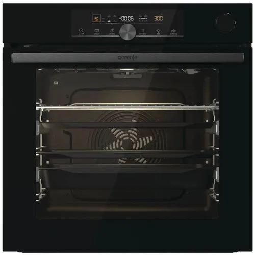 Духовой шкаф электрический Gorenje BPSA6747A08BG, 77л, дверца с 4 стеклами, черный