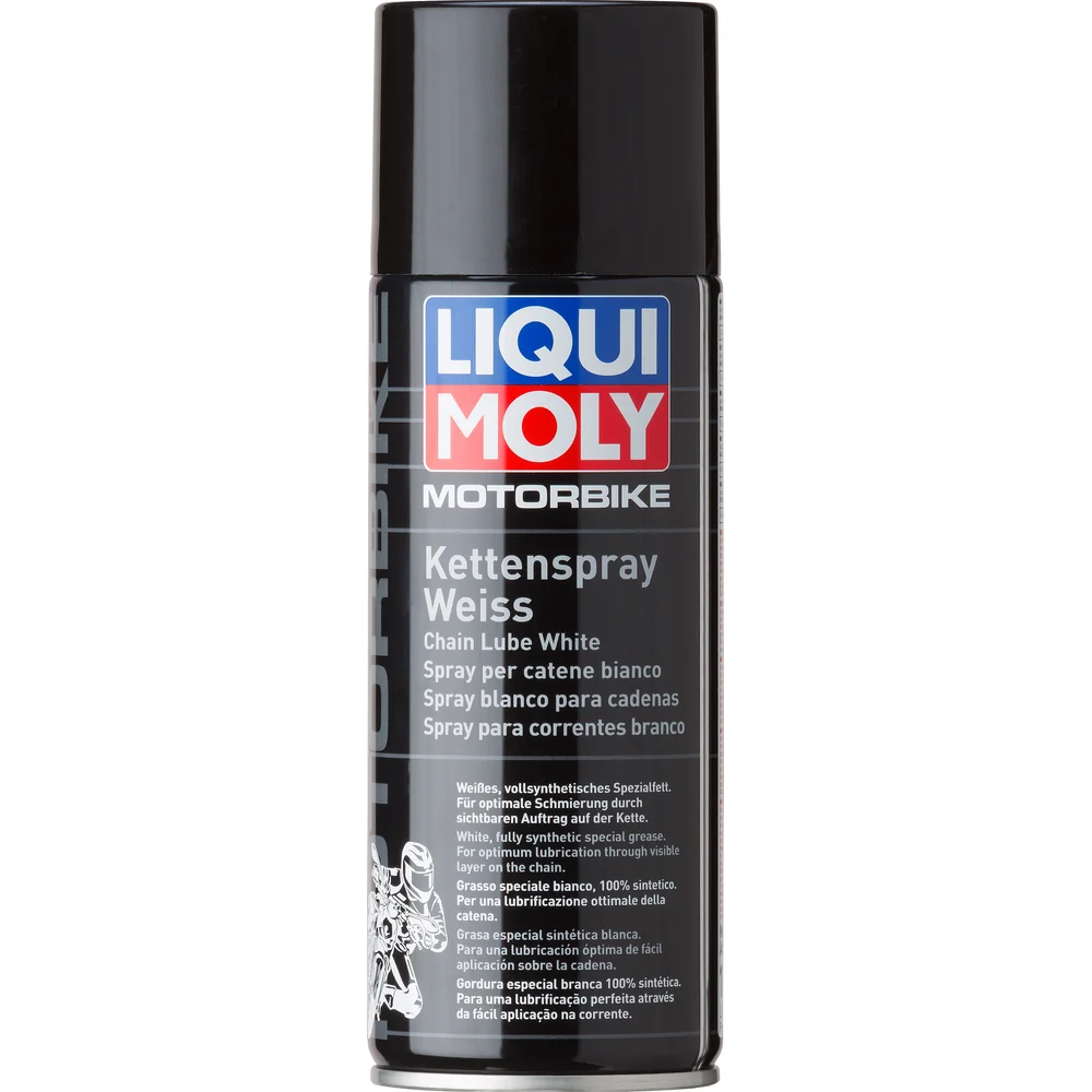 Цепная смазка для мотоциклов LIQUI MOLY Motorbike Kettenspray weiss 1591