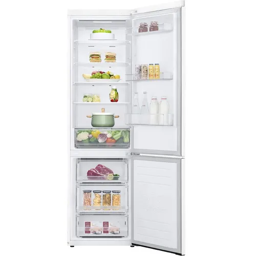 Холодильник двухкамерный LG GA-B509LQYL Total No Frost, инверторный, белый/черный