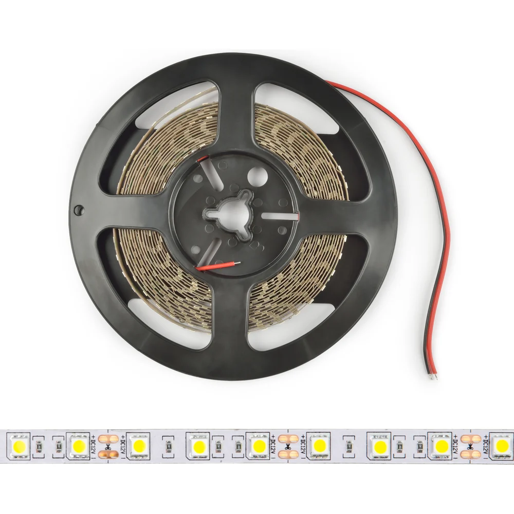 Гибкая светодиодная лента Uniel ULS-M22-5050-30LED/m-10mm-IP20-DC12V-7,2W/m-5M-4000K UL-00004369