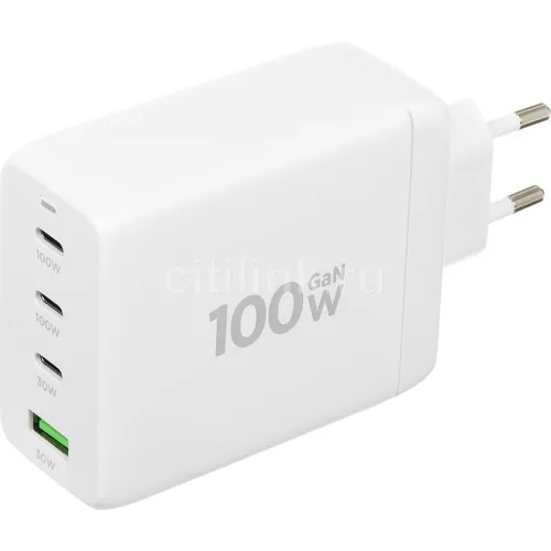 Сетевое зарядное устройство PREMIER PCS3A-66, USB-A, 3xUSB-C, 100Вт, 3A, черный