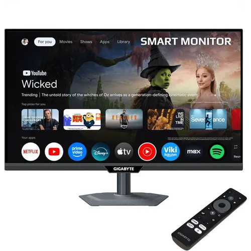 27" Монитор Gigabyte M27QS, 2560x1440, IPS, 180Гц, 1хHDMI, 1хDP, черный [20vm0-m27qsbt-1ekr]