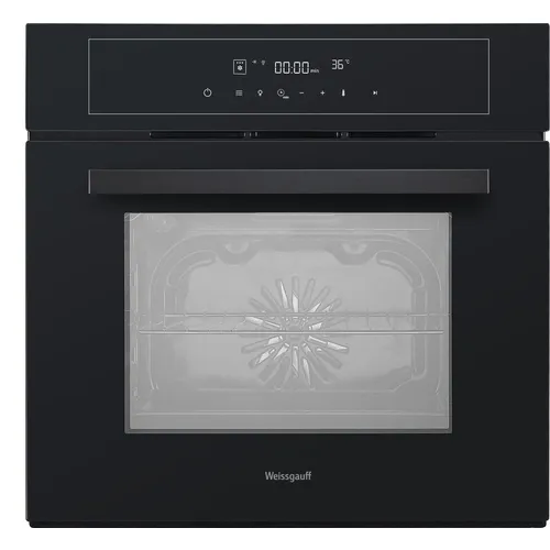 Духовой шкаф электрический WEISSGAUFF EOM 710 SB, 65л, дверца с 3 стеклами, черный