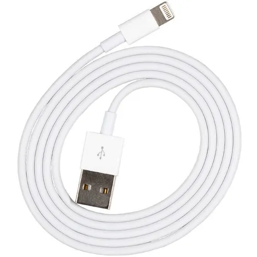 Кабель ZIBELINO Lightning (m) - USB (m), 2м, 2.4A, белый [zdap-u-l-2.4a-2m-wht]