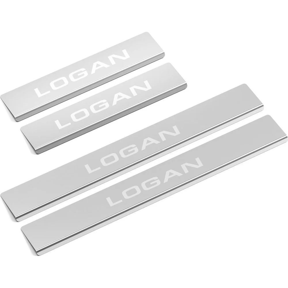 Накладки порогов Renault Logan 2014- AutoMax AMRELOG01