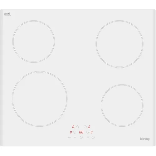 Индукционная варочная поверхность Korting HI 64013 BW, конфорок: 4 шт., стеклокерамика, независимая, белый