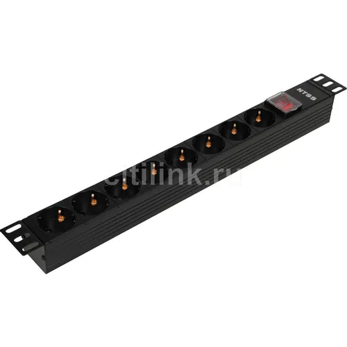 Блок распределения питания NTSS NTSS-PDU-DA1015, горизонт.размещ., SchukoХ8, Тип вход. тока 10A