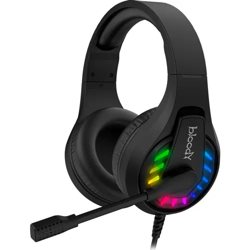 Гарнитура игровая A4TECH Bloody G230, для компьютера, накладные, проводные, черный