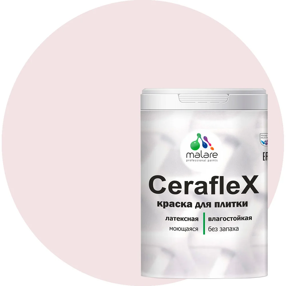 Латексная краска для кафельной и керамической плитки MALARE Ceraflex 2036773887263