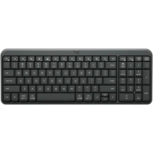 Клавиатура Logitech K250 YR0107, беспроводная, Bluetooth, мембранная, заводское нанесение кириллицы, графитовый [920-013452]