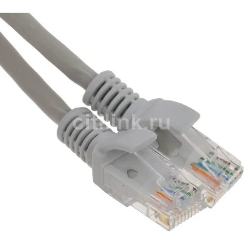 Патч-корд PREMIER PP31-15M-LSZH литой (molded), UTP, кат.5E, 15м, 4 пары, 24AWG, алюминий омедненный, многожильный, серый
