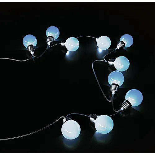 Гирлянда нить GAUSS Solar GS033, уличная, светодиодная, ламп 10шт, 3.8м