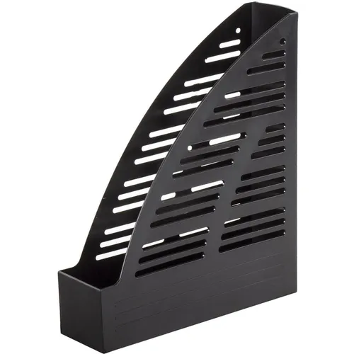Лоток вертикальный BRAUBERG Standard, для бумаг, 245x70x295, полистирол, черный [237220]