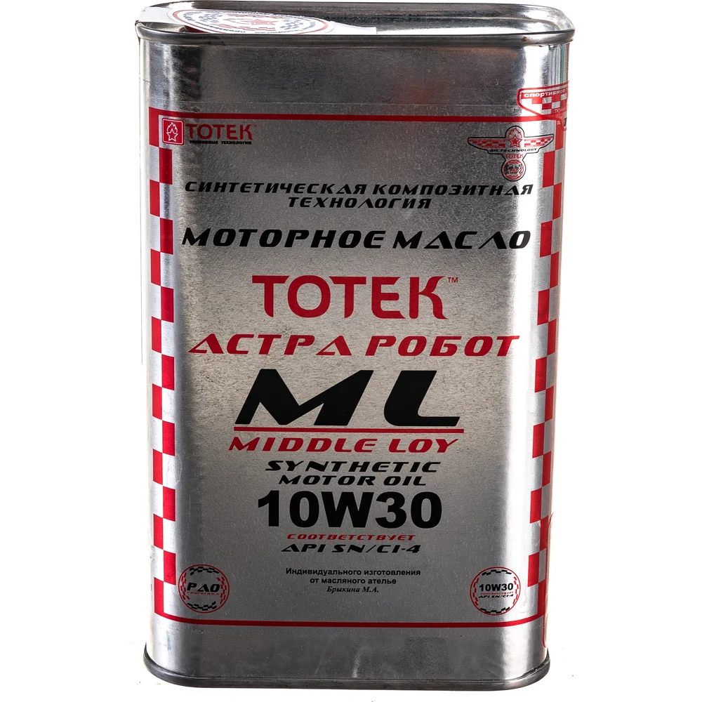 Моторное масло ТОТЕК Астра Робот ML SAE 10W30 ML1030001