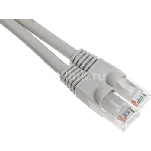 Патч-корд Buro UTP-6-0,5M-G литой (molded), UTP, кат.6, 0.5м, 4 пары, 24AWG, алюминий омедненный, многожильный, серый