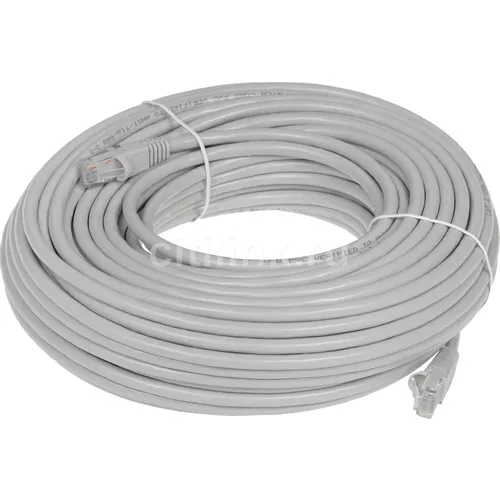 Патч-корд Buro UTP-6-30M-G литой (molded), UTP, кат.6, 30м, 4 пары, 24AWG, алюминий омедненный, многожильный, серый