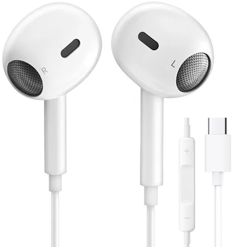 Наушники PERO EP19WH, USB Type-C, вкладыши, белый