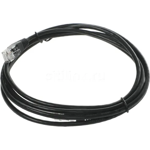 Патч-корд LanMaster вилка RJ-45, вилка RJ-45, кат.5E, ПВХ, 2м, черный [twt-45-45-2.0-bk]