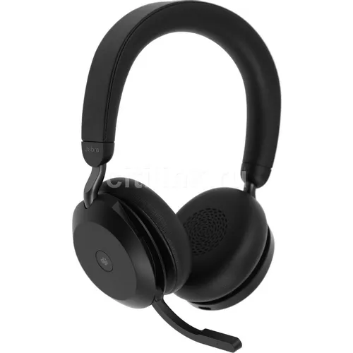 Гарнитура Jabra Evolve2 75, Link380a MS Stereo Black, для компьютера/мобильных устройств, накладные, Bluetooth/радио, черный [27599-999-999]
