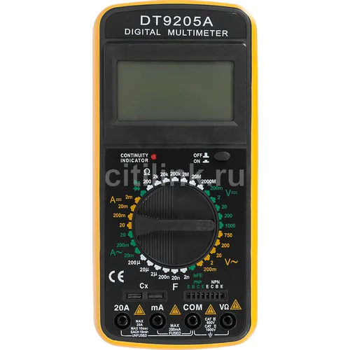 Мультиметр цифровой Ресанта DT 9205A, ручной
