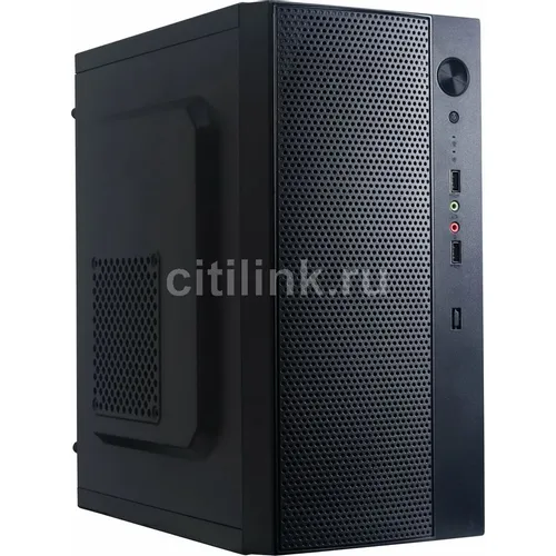 Корпус mATX Accord Entry ACC-242B, Mini-Tower, без БП, черный
