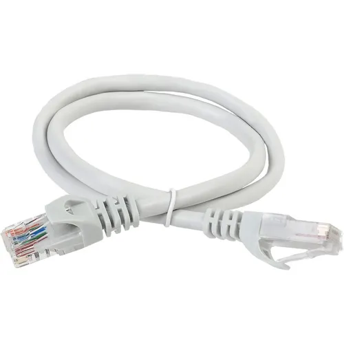 Патч-корд ITK вилка RJ-45, вилка RJ-45, кат.5E, ПВХ, 1.5м, серый [pc01-c5eu-1m5]