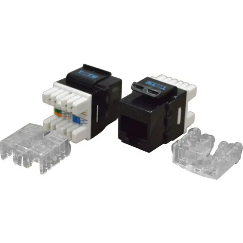 Модуль Lanmaster (TWT-OK45UTP180/6-BK) информ. Keystone RJ45 кат.6 UTP черн.