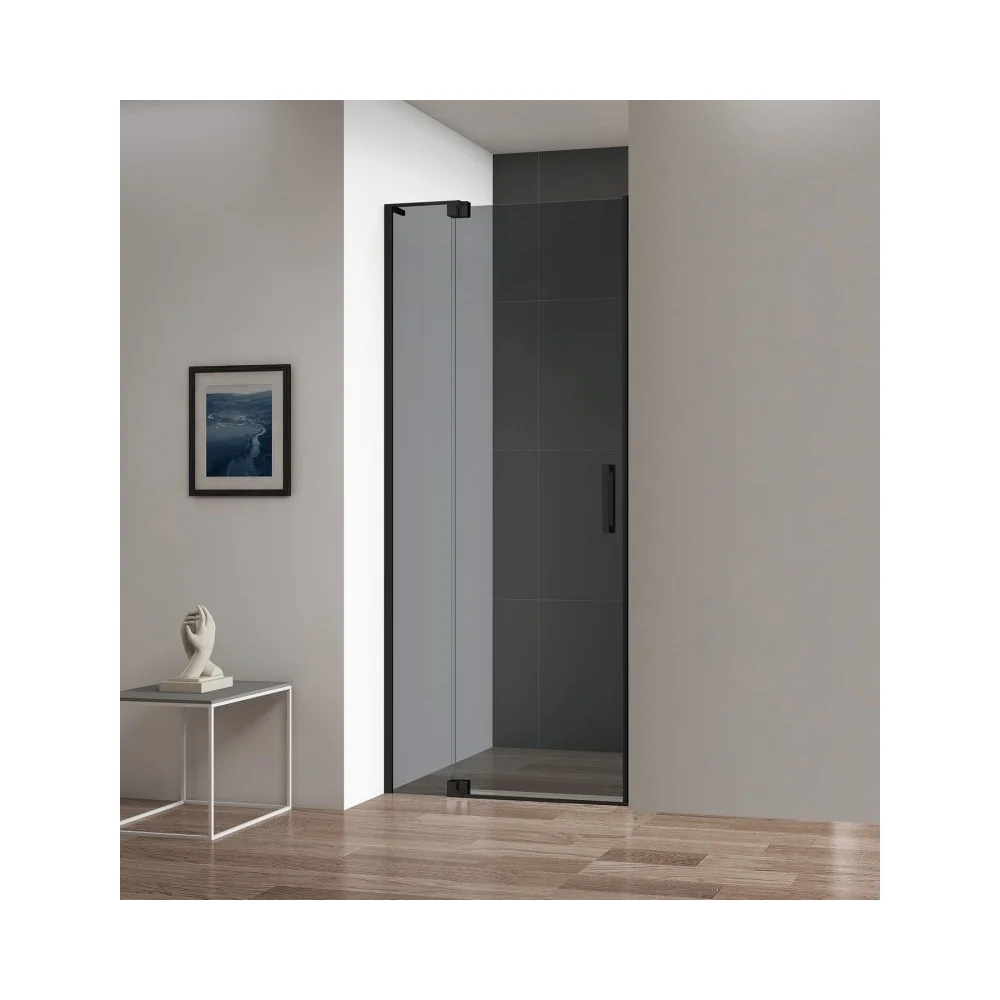 Душевая дверь в нишу Cezares SLIDER-B-1-80/90-GRIGIO-NERO