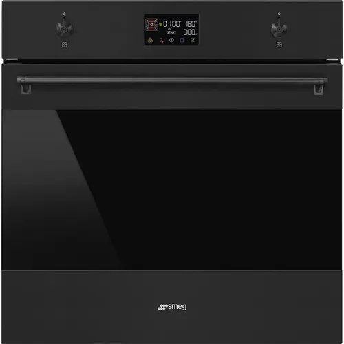 Духовой шкаф электрический SMEG Classica SO6302M2N, 68л, дверца с 4 стеклами, черный