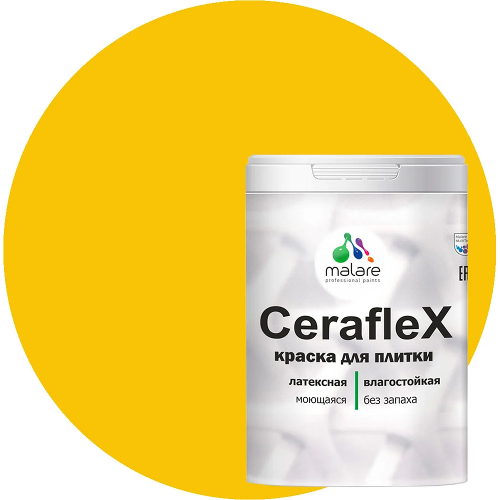 Латексная краска для кафельной и керамической плитки MALARE Ceraflex 2036786202466