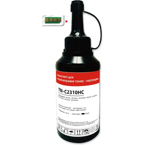 Тонер Pantum TN-C2310HC, для BM/BP 2300, черный, 65грамм, флакон