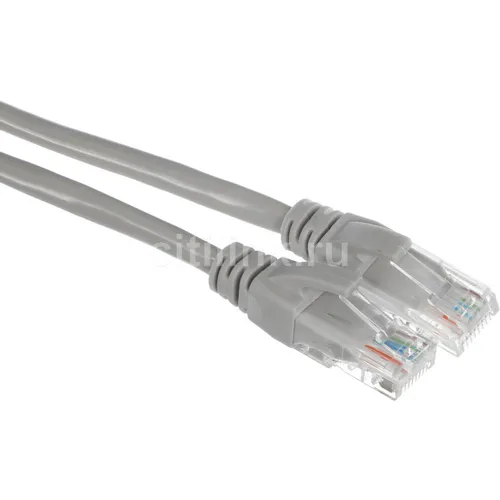Патч-корд EXEGATE UTP-RJ45-RJ45-5e-CU-3M-GY UTP, кат.5E, 3м, 4 пары, медь, многожильный, серый