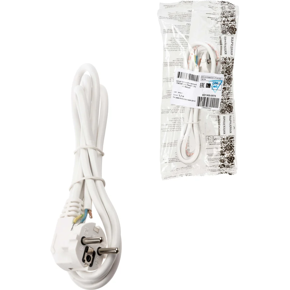 Шнур сетевой TDM ELECTRIC ПВСмб SQ1305-0575