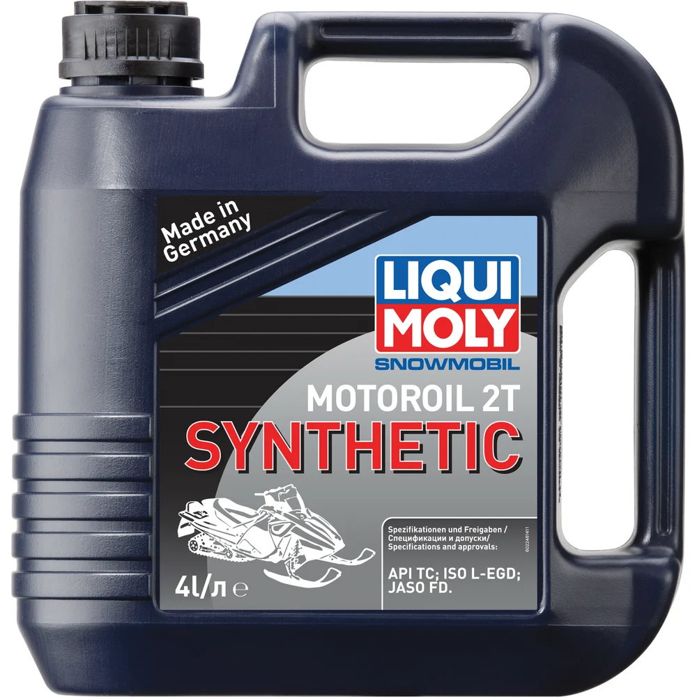 Синтетическое моторное масло 4T для снегоходов LIQUI MOLY Snowmobil Motoroil 2T Synthetic TC 4л 2246