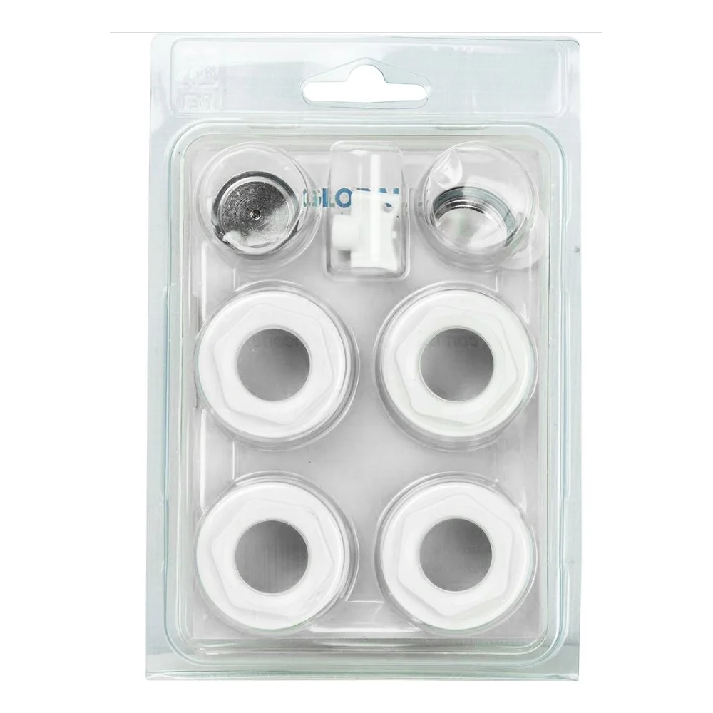 Присоединительный набор для радиатора oscar (ral 9010) Global A047kit1/210 kit 1/2 RAN30D2EQ2BARR