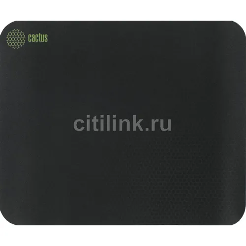 Коврик для мыши Cactus Black Mesh черный, ткань, 250х200х3мм [cs-mp-d02s]
