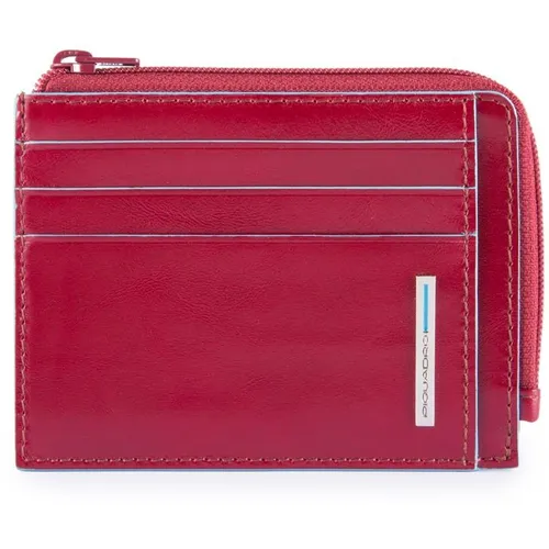 Чехол для кредитных карт Piquadro Blue Square PP4822B2R/R, кожа натуральная, красный