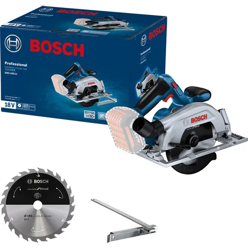 Циркулярная пила Bosch GKS 185-LI, 165мм, аккумуляторная, 18В, с 1 АКБ, с ЗУ [06016c1223]