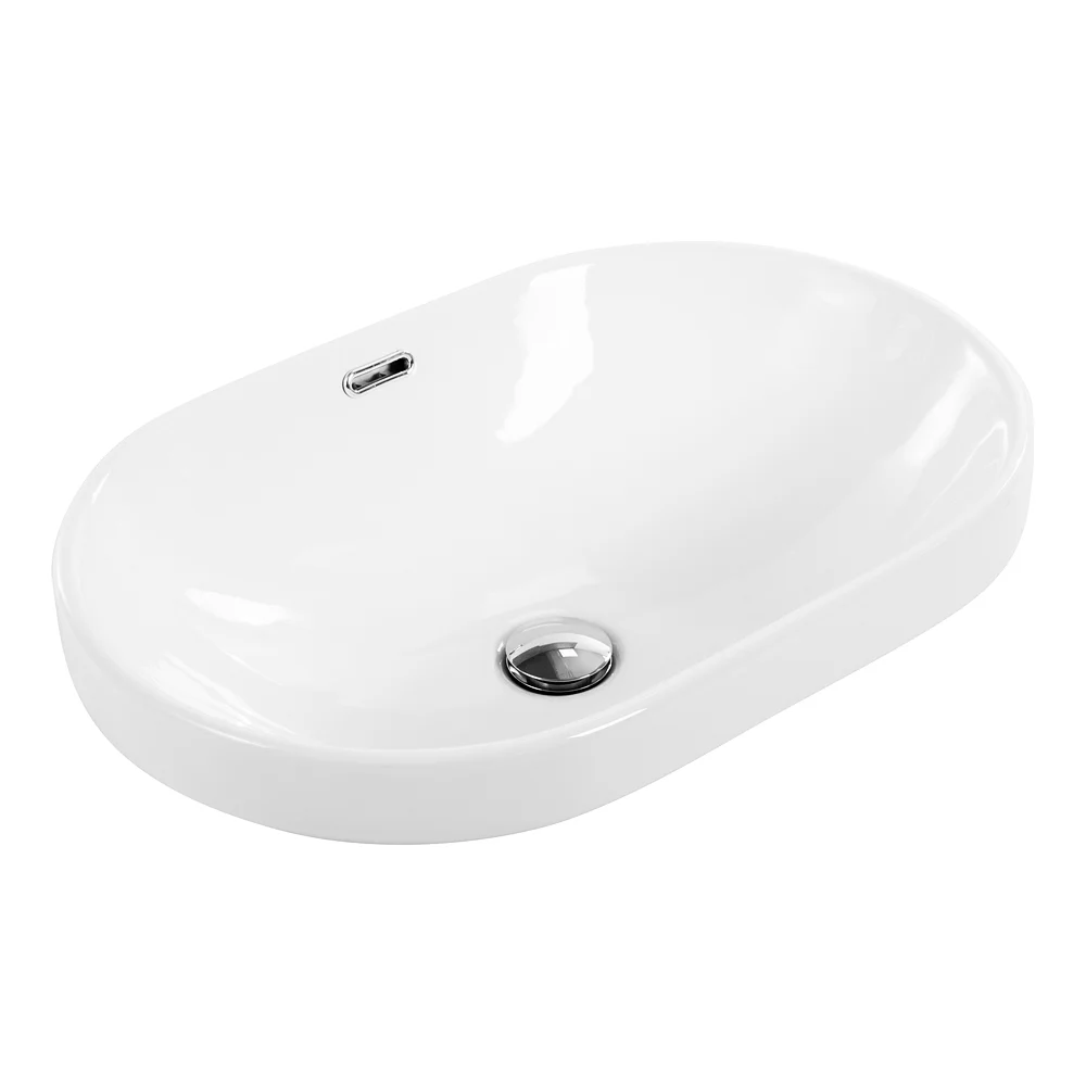 Полувстраиваемая керамическая раковина BelBagno BB1004