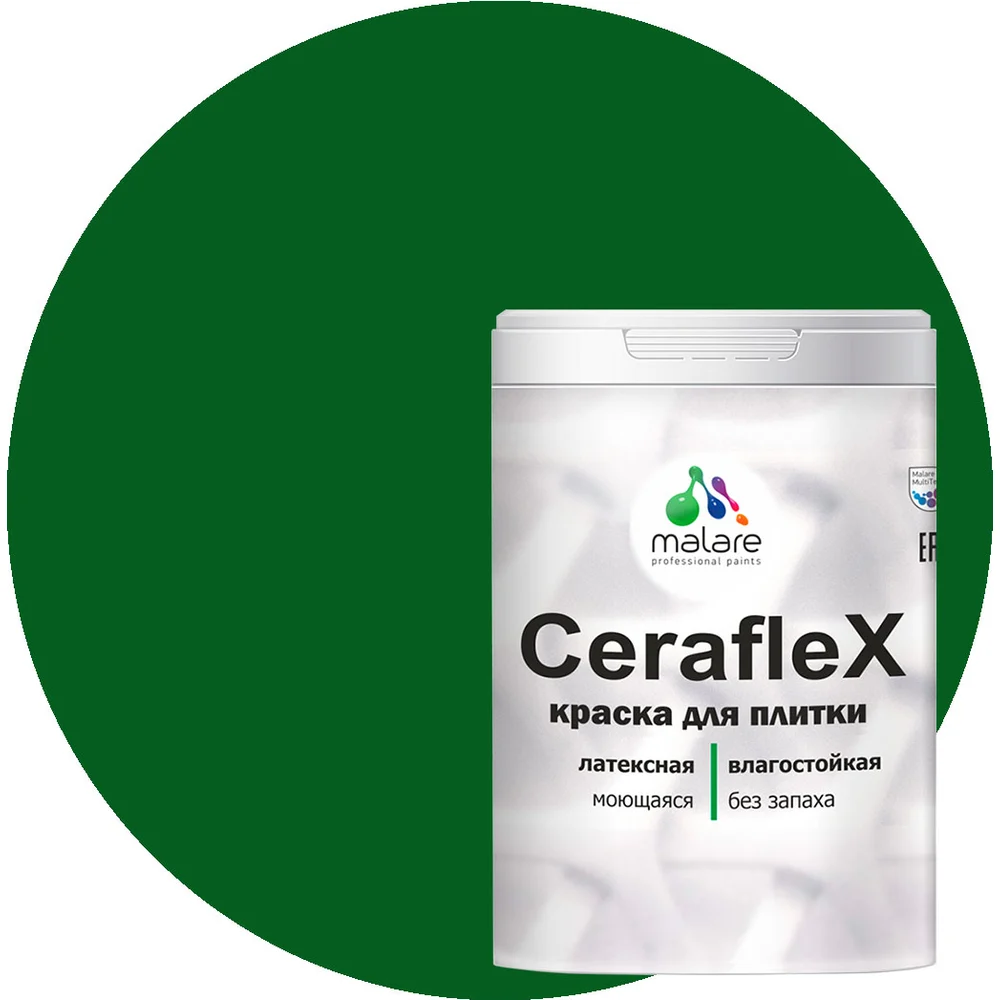 Латексная краска для кафельной и керамической плитки MALARE Ceraflex 2036774833566